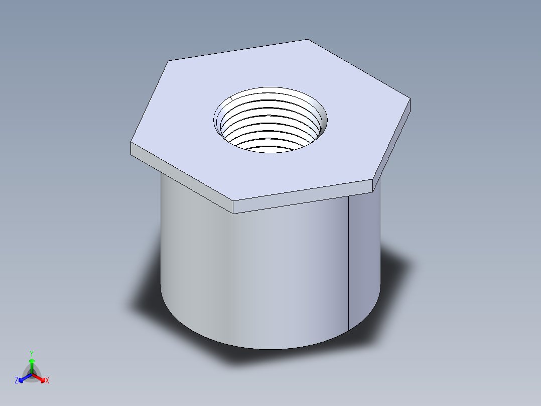 聚氯乙烯配件17-Sch80_ReducerBushing_FPTxSPIG_838-166_1.25in x 0.5in正等轴测图