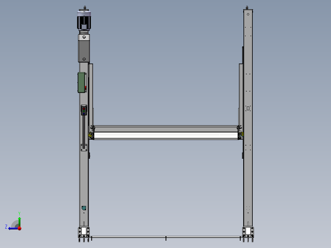 2.8T两柱停车库右视图