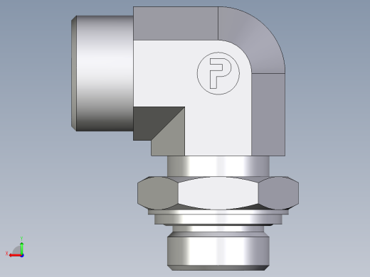 卡套式工业通用硬管接头EO_Adjustable_Locknut_elbow_WEE20SROMDCF后视缩略图