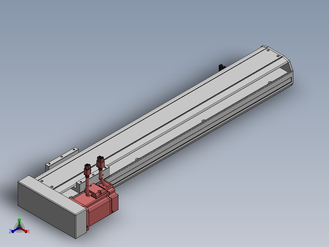 精密模组MY100-T10-500L-BL-P20B-C4-C正等轴测图