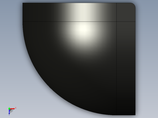 型材-BR 45X45 CORNER BRACKET DOME CAP KJN517290俯视缩略图