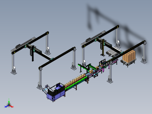 大型龙门码垛方案