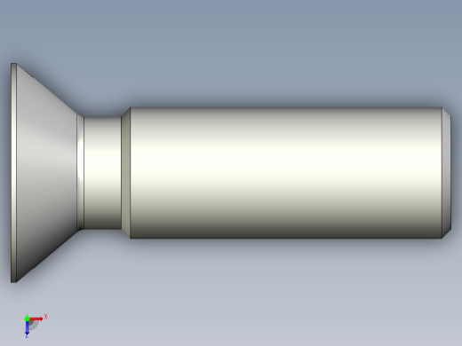 沉头螺钉-Screw_-M30-L100_75-50-5x5-40_-Countersunk_head.stp俯视缩略图