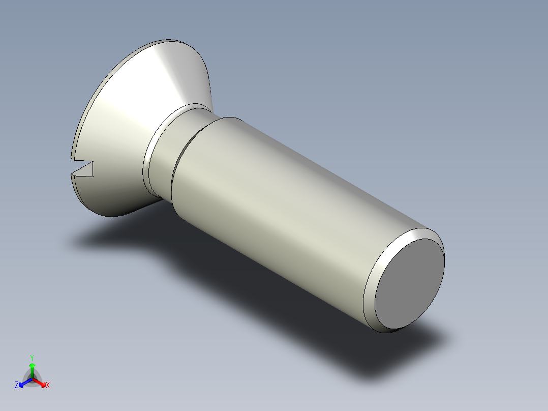 沉头螺钉-Screw_-M30-L100_75-50-5x5-40_-Countersunk_head.stp正等轴测图