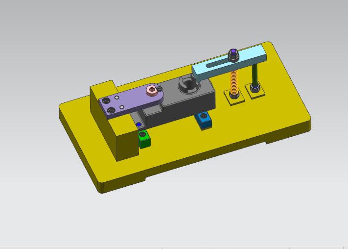 底座钻孔夹具（CAD图+UG三维）
