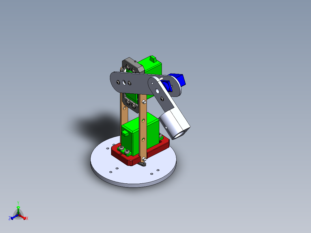 机械臂正等轴测图