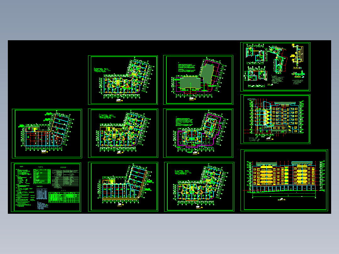 荣泰春天1号楼建筑施工图