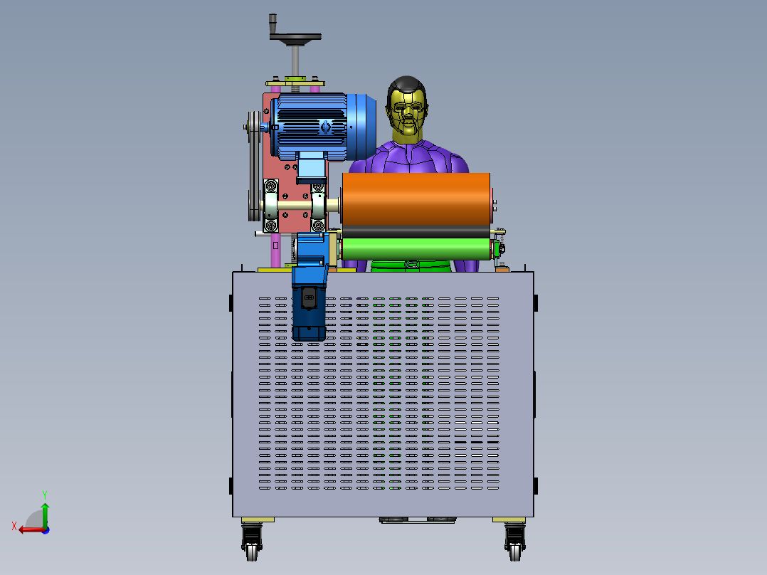 自动压平机sw18后视图
