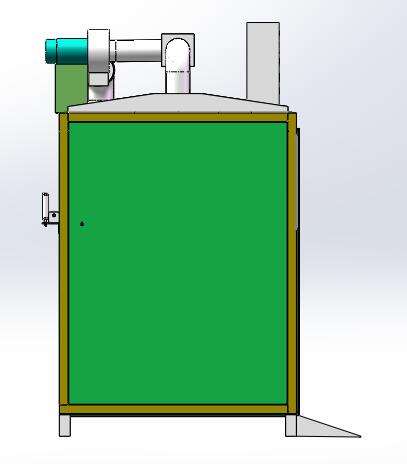 芯材预热烤箱（sw18可编辑+cad）
