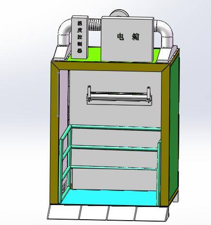 芯材预热烤箱（sw18可编辑+cad）缩略图