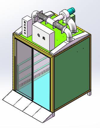 芯材预热烤箱（sw18可编辑+cad）缩略图