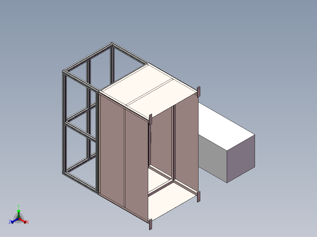 插针机改造（sw18可编辑+工程图+bom）正等轴测图