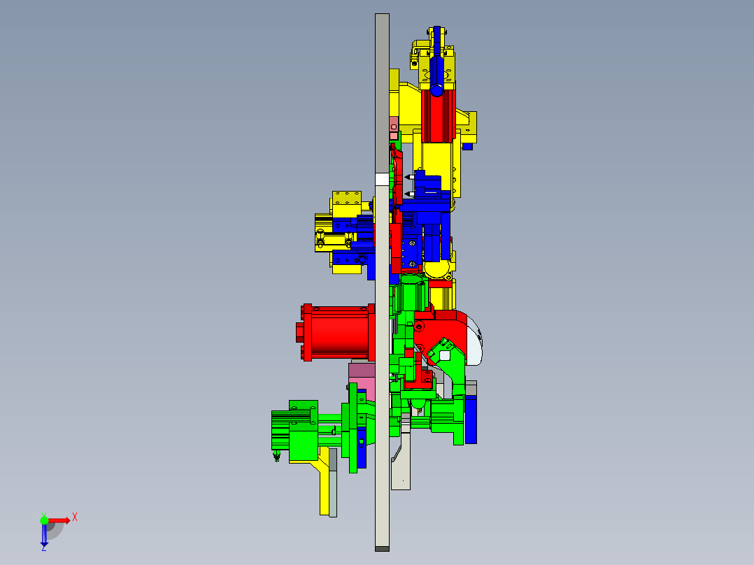 梁体组件的焊接工装夹具俯视图