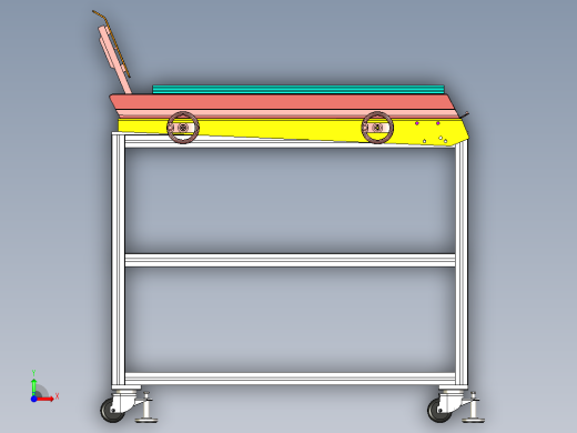 纸板送料调节机构前视缩略图