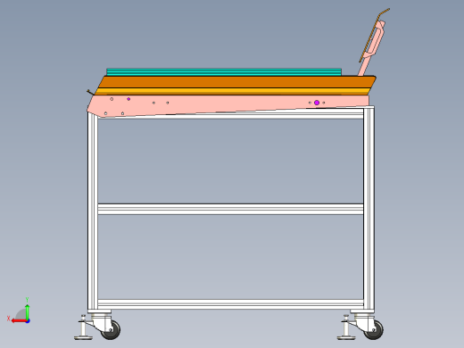 纸板送料调节机构后视缩略图