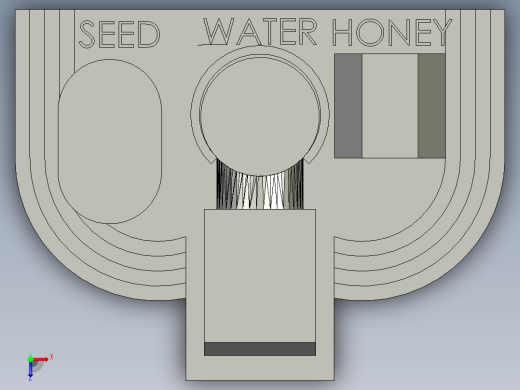蚂蚁喂食器种子水蜂蜜俯视缩略图