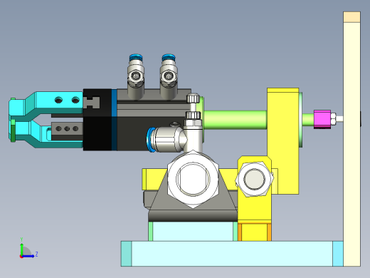 翻转夹手组装左视缩略图
