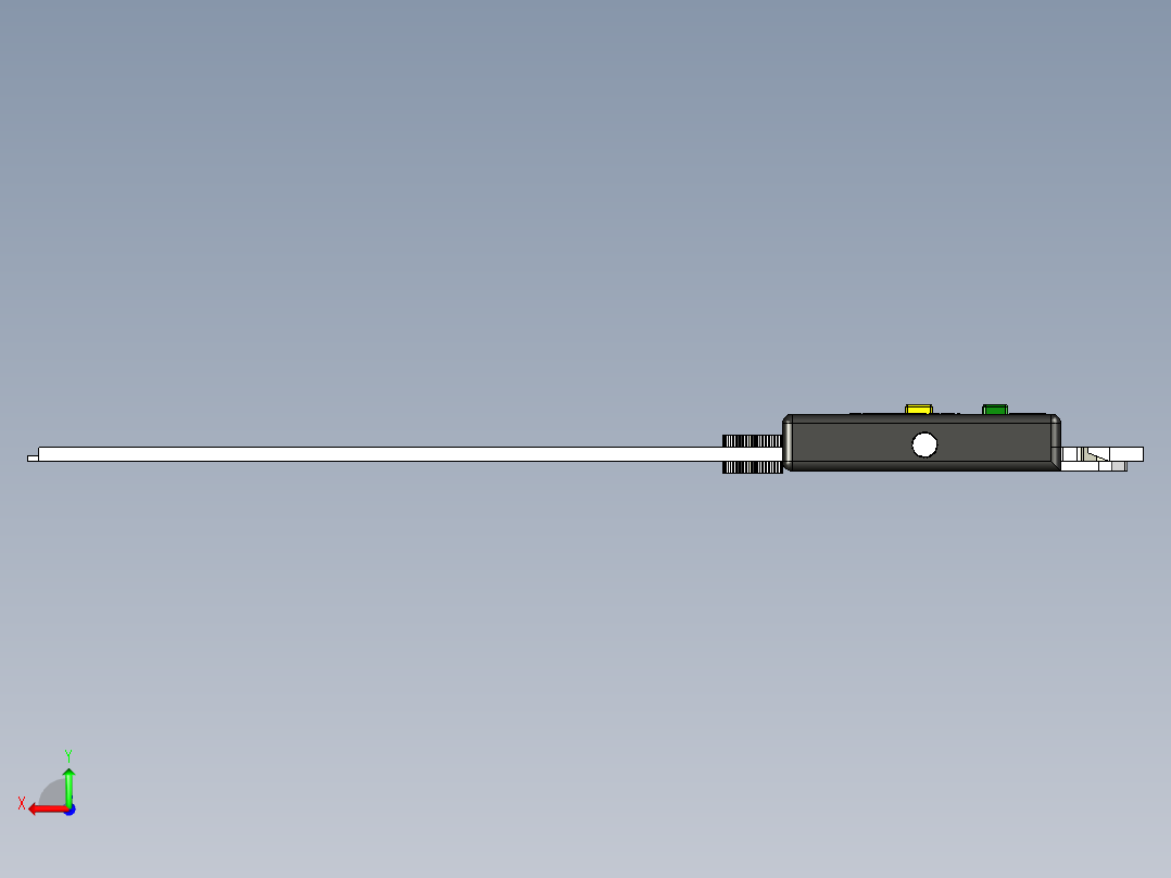 游标卡尺模型后视图