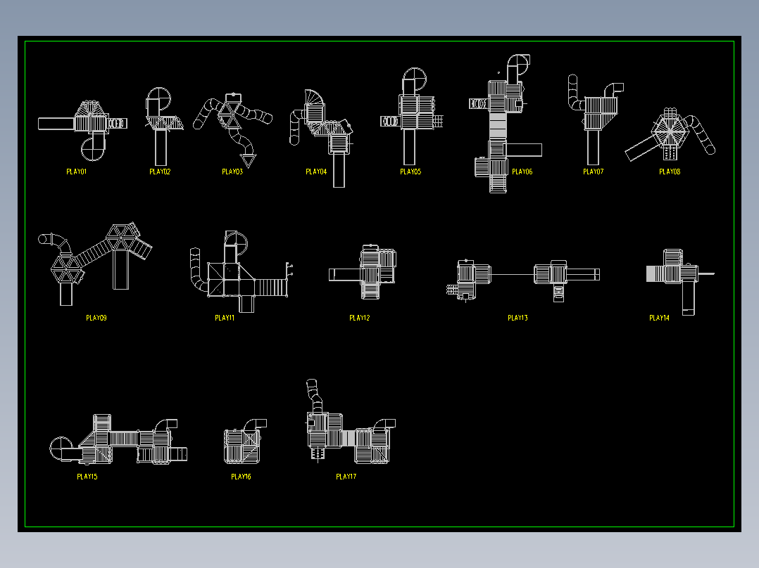 儿童游乐设施CAD (4)