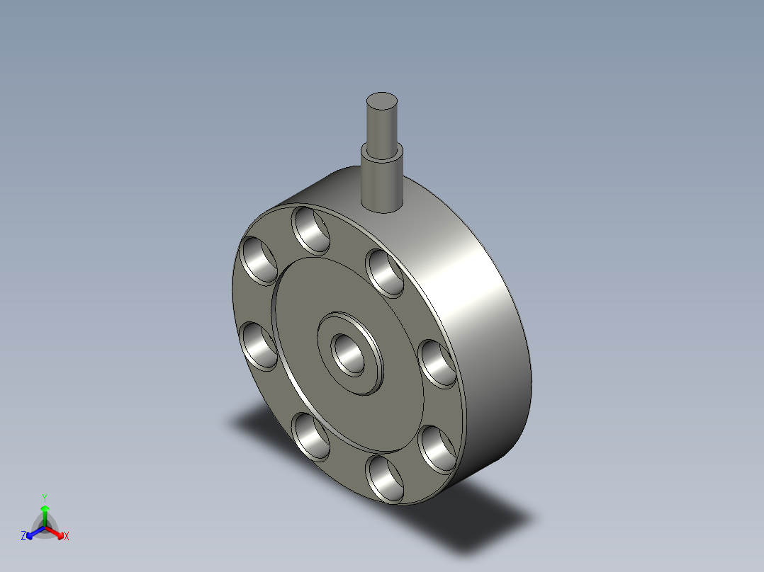 KISTLER4576A压力传感器正等轴测图