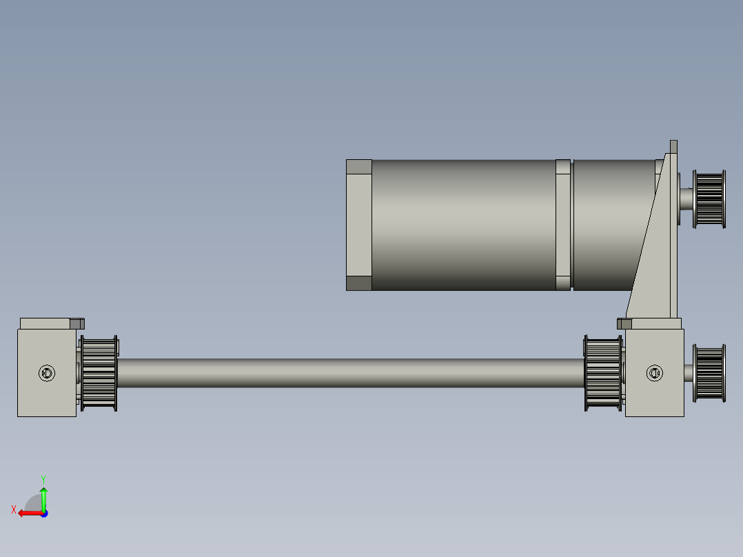 贴胶U5下轨道后视图