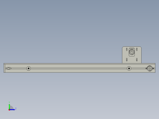 贴胶U5下轨道左视缩略图