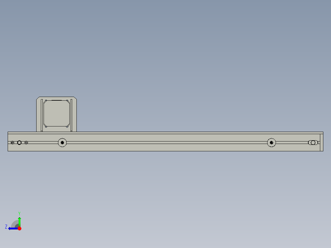 贴胶U5下轨道右视图