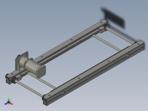 贴胶U5下轨道正等轴测缩略图
