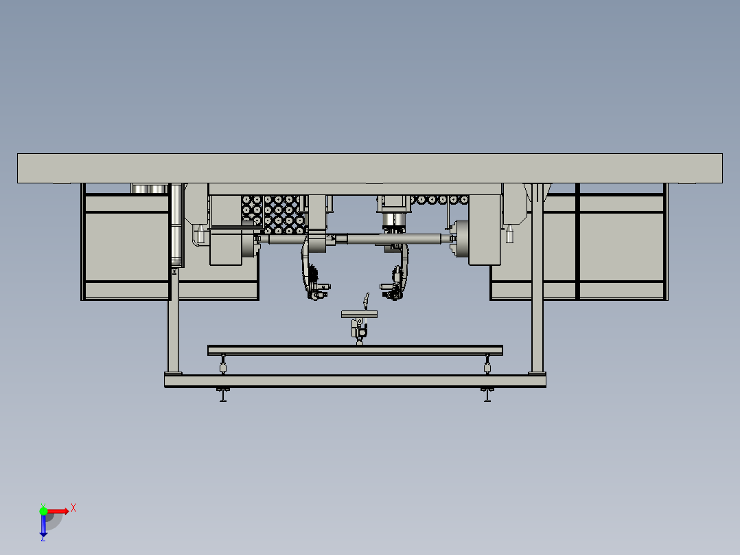激光熔覆机器人系统俯视图