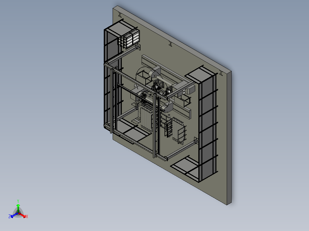 激光熔覆机器人系统正等轴测图