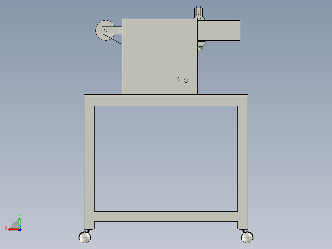 自动分类的贴标设备后视图