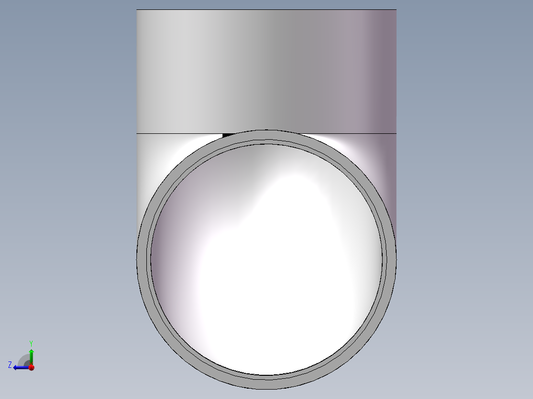 90_ELBOW_DN400_PN10_U-PVC右视图