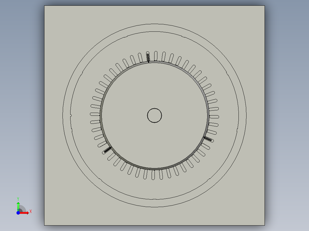 暂存装置前视图