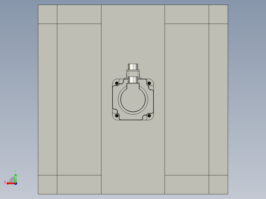 暂存装置后视图