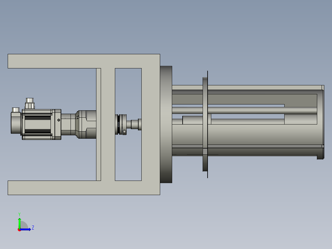 暂存装置左视图