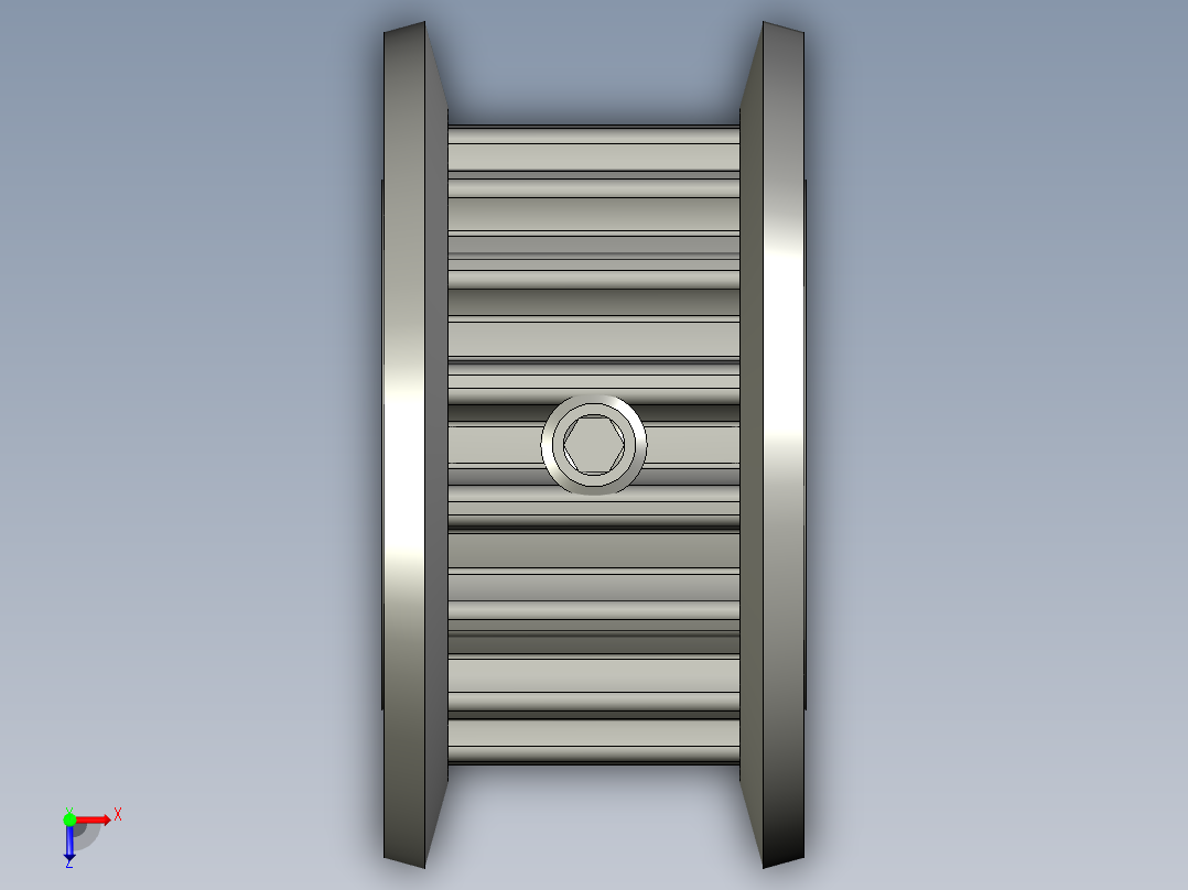 HTPA16S5M100_A_N11同步轮0俯视图