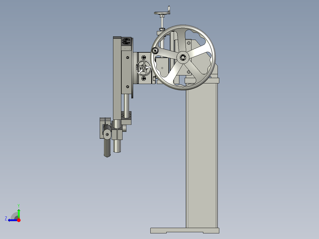 微调滑轨HGH15-800座组立右视图