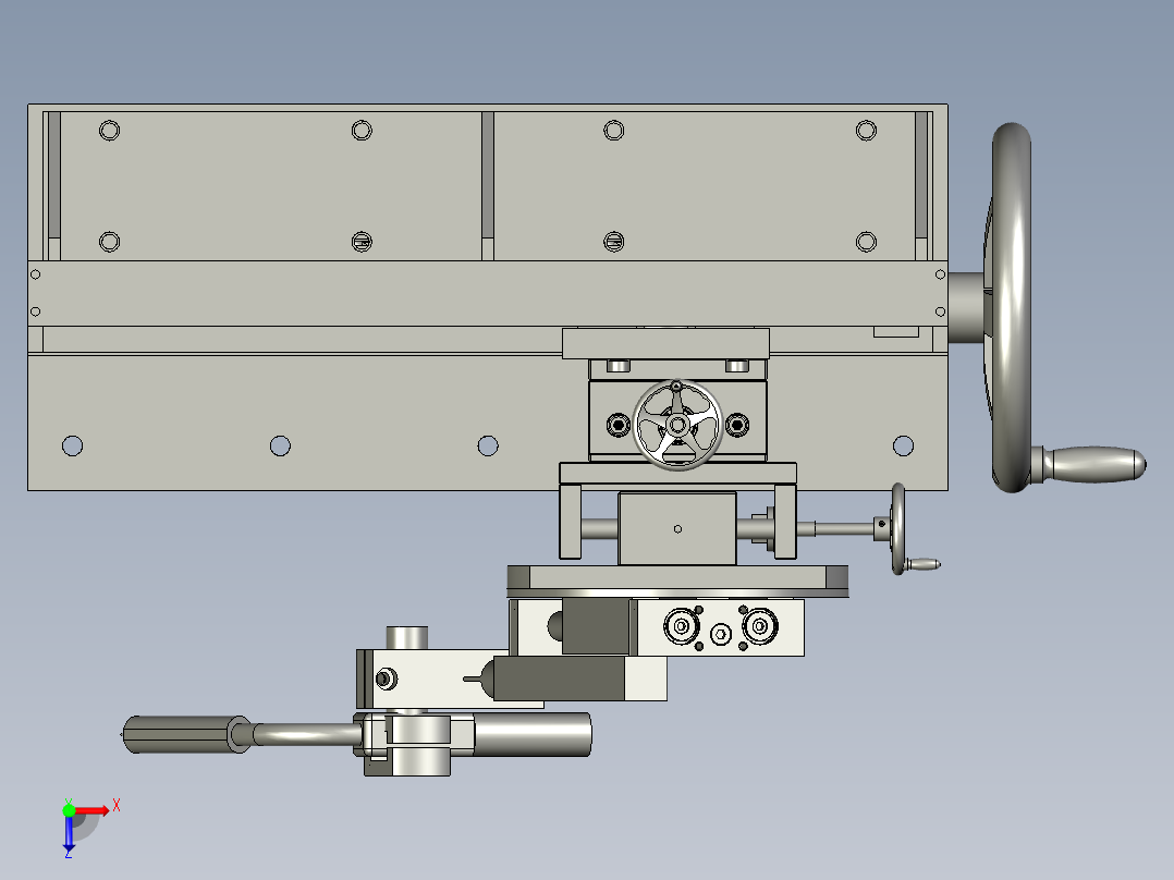 微调滑轨HGH15-800座组立俯视图