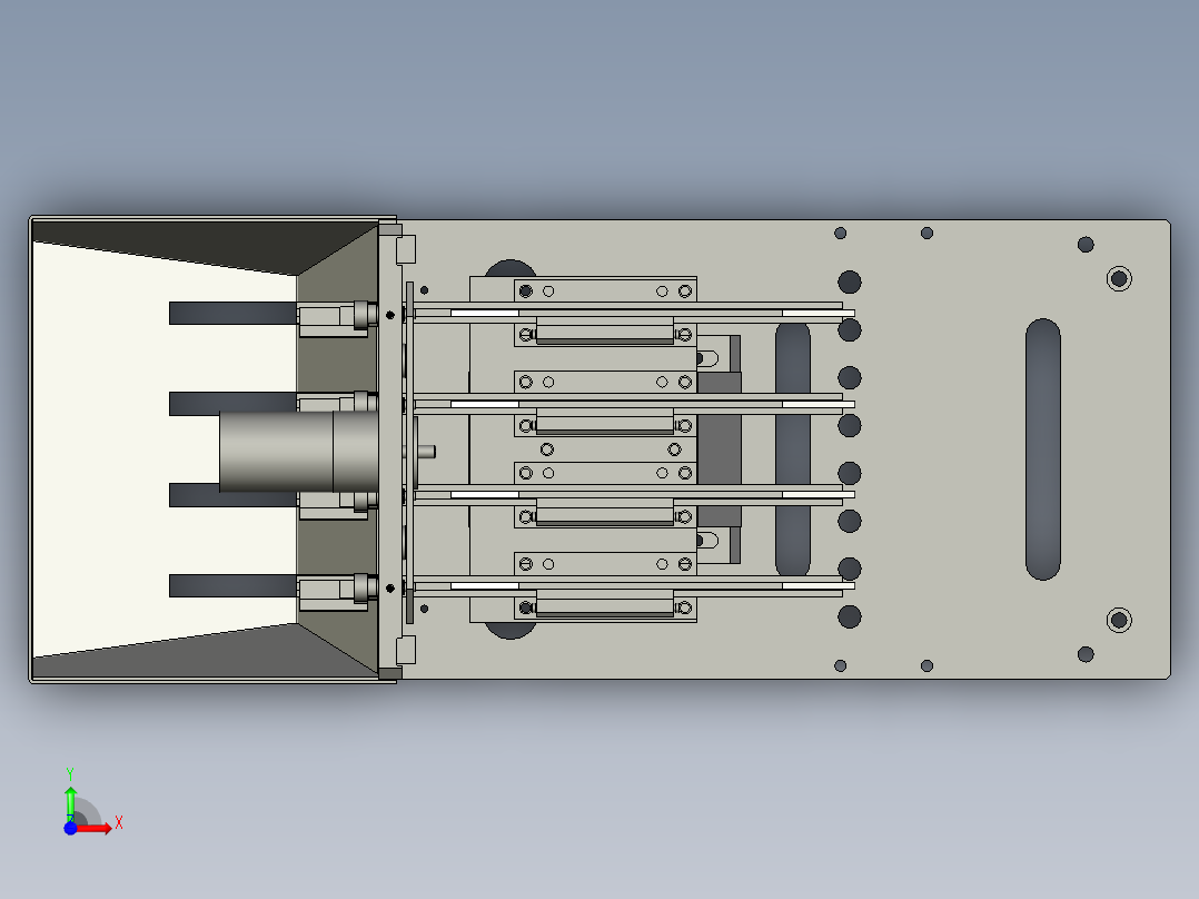 供料主体组装前视图