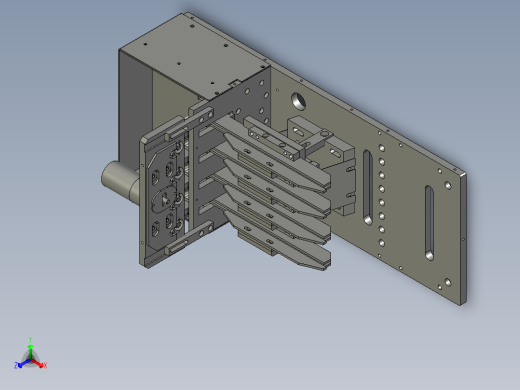供料主体组装正等轴测缩略图