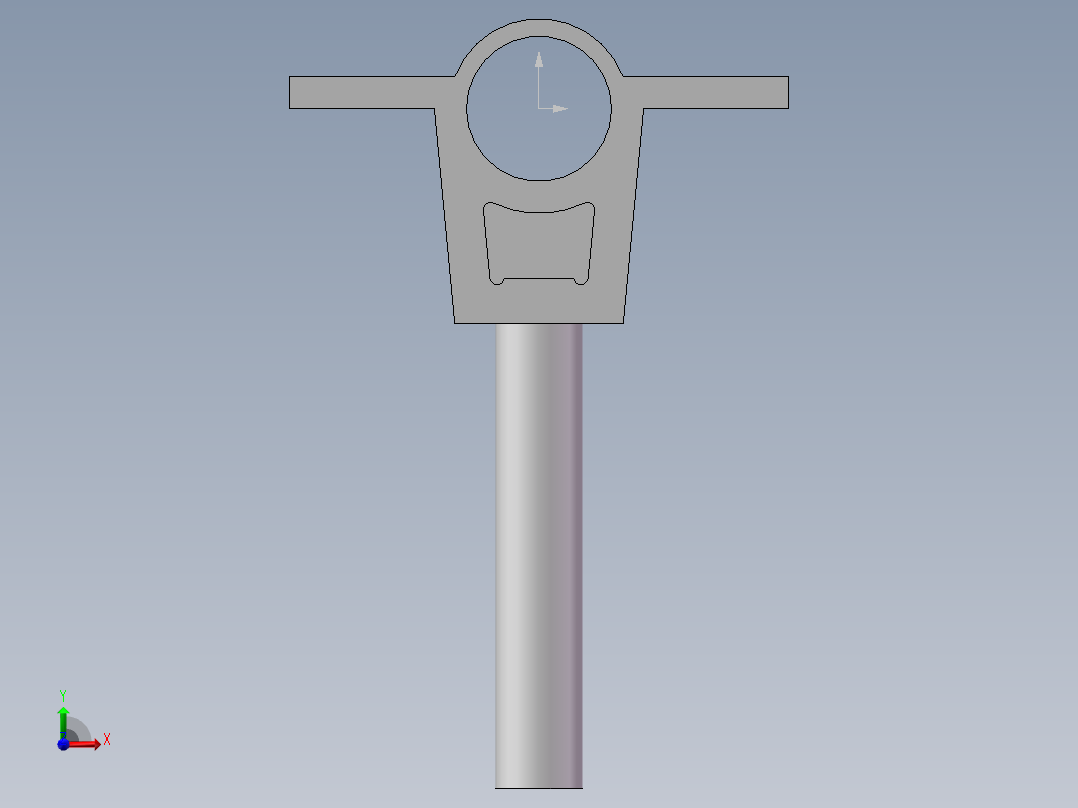 不锈钢管夹-UPVC前视图