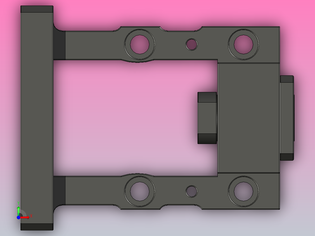 JST20系列电机安装座JST20-130B前视图