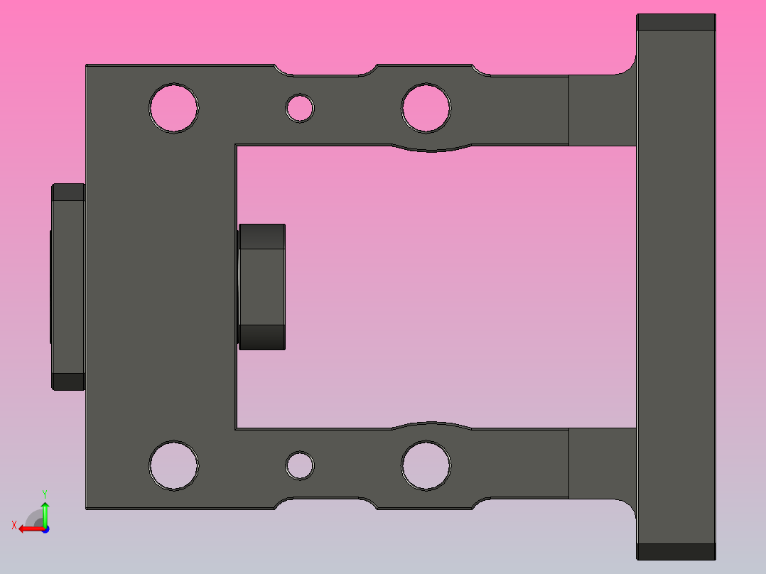 JST20系列电机安装座JST20-130B后视图