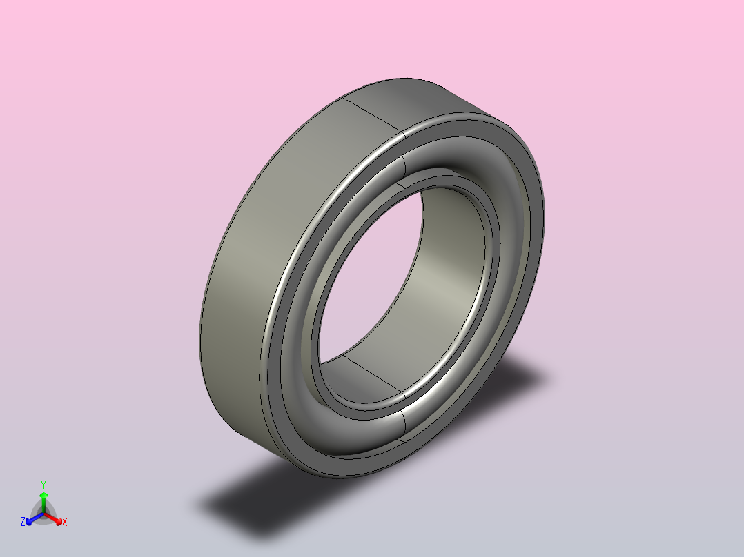 SKF自调心球轴承ball_bearing_2216_ek_0正等轴测图