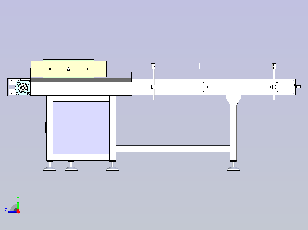 通用自动下料输送线右视图