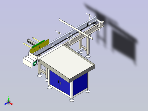 通用自动下料输送线正等轴测缩略图