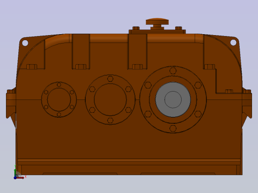 两级圆柱齿轮减速机[ZLY160-20-Ⅰ]前视缩略图