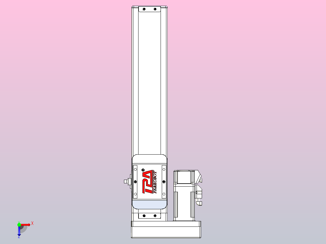 滚珠丝杠直线轴带导轨全封闭TPA-HCR-65S-1610C-L250-MR-C-P10-N3俯视图
