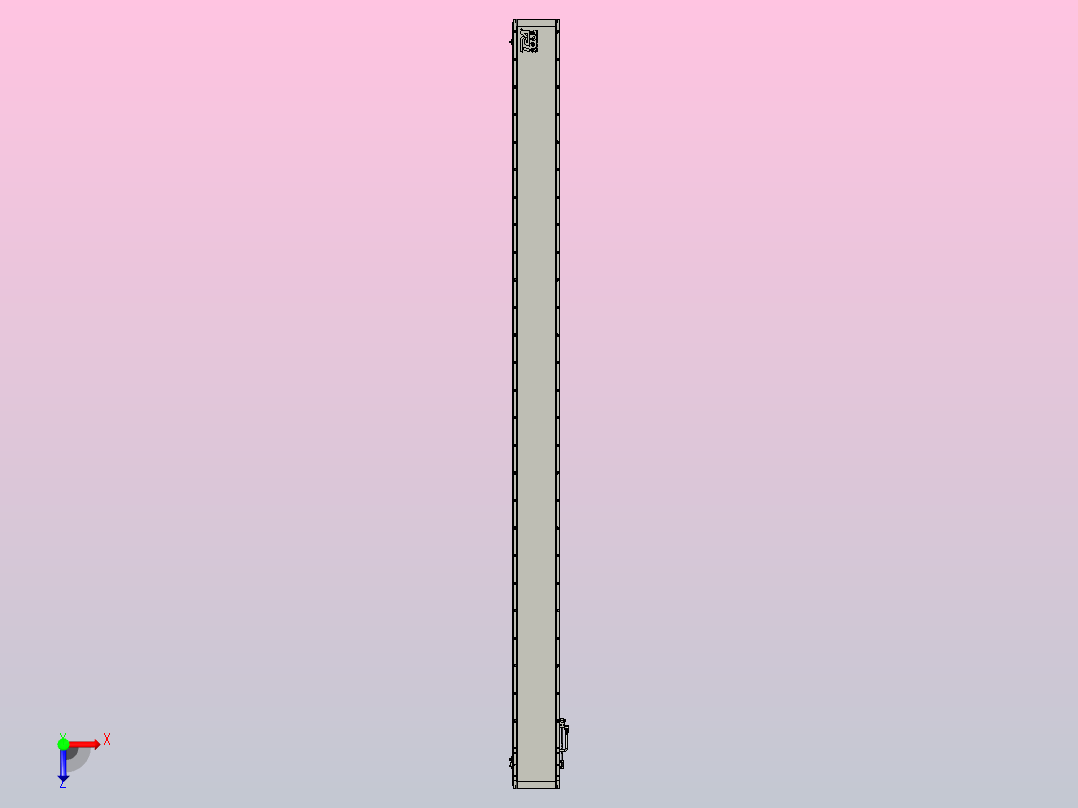 直驱直线电机轴TPA-LNP2-200-55C2-1-L3120-3-C-05-N3俯视图