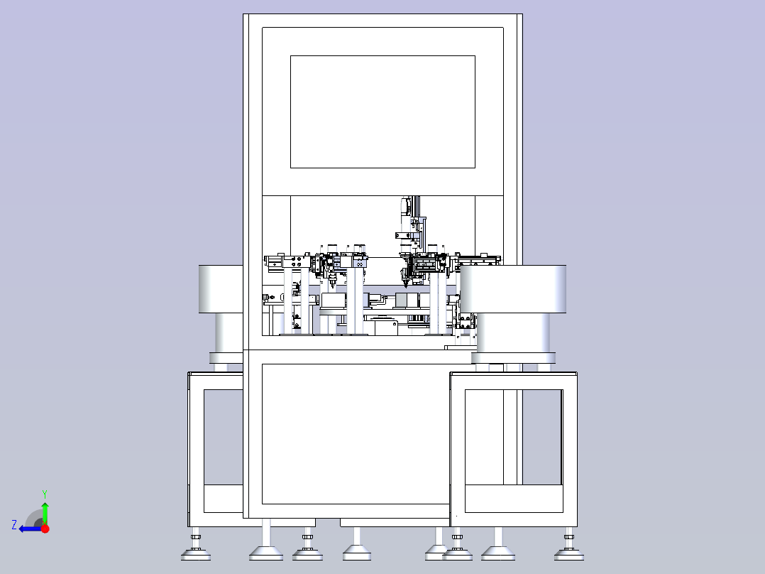 全自动水龙头外件组装机3D图纸右视图